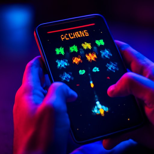 7555bd arcade style game screen